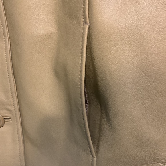 Brown Leather Coat - Picture 6 of 12